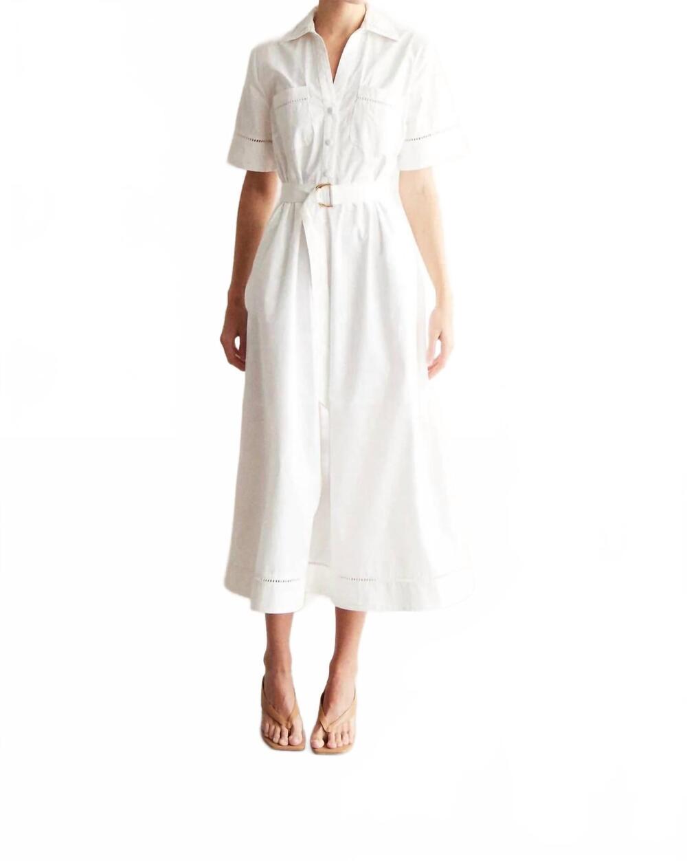 NEW JS71 colton dress in white